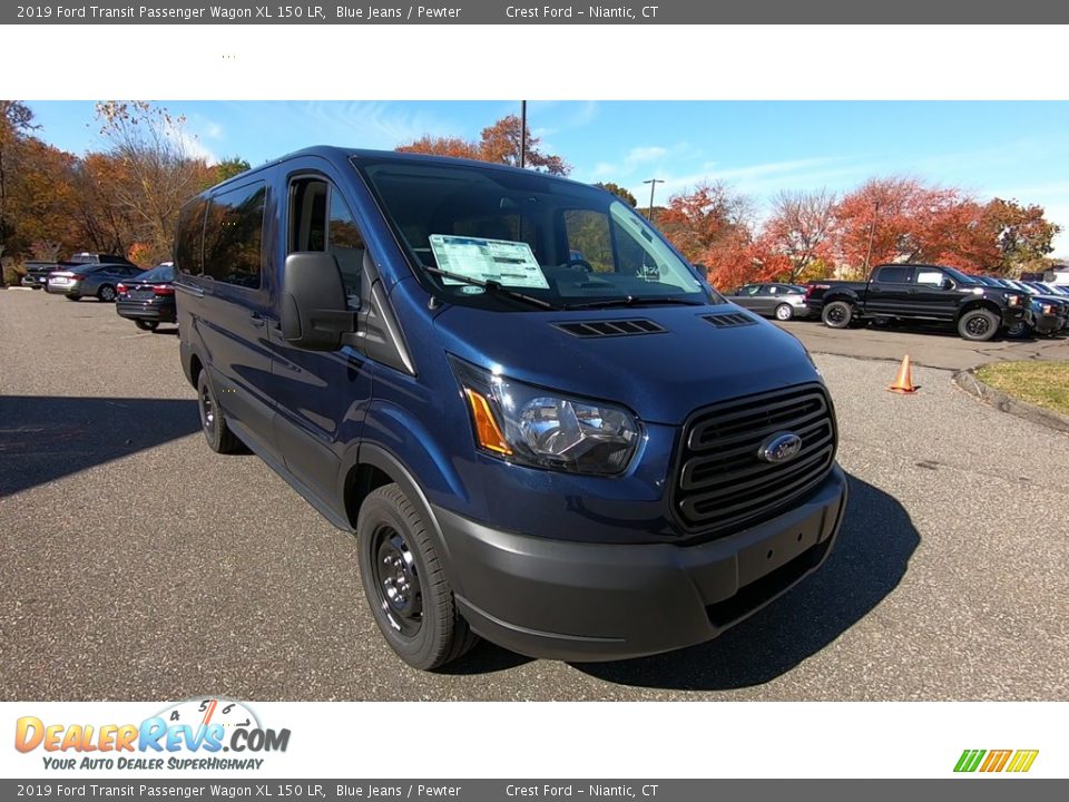 2019 Ford Transit Passenger Wagon XL 150 LR Blue Jeans / Pewter Photo #1