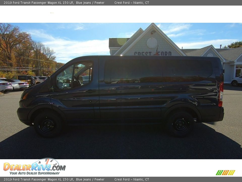 2019 Ford Transit Passenger Wagon XL 150 LR Blue Jeans / Pewter Photo #4