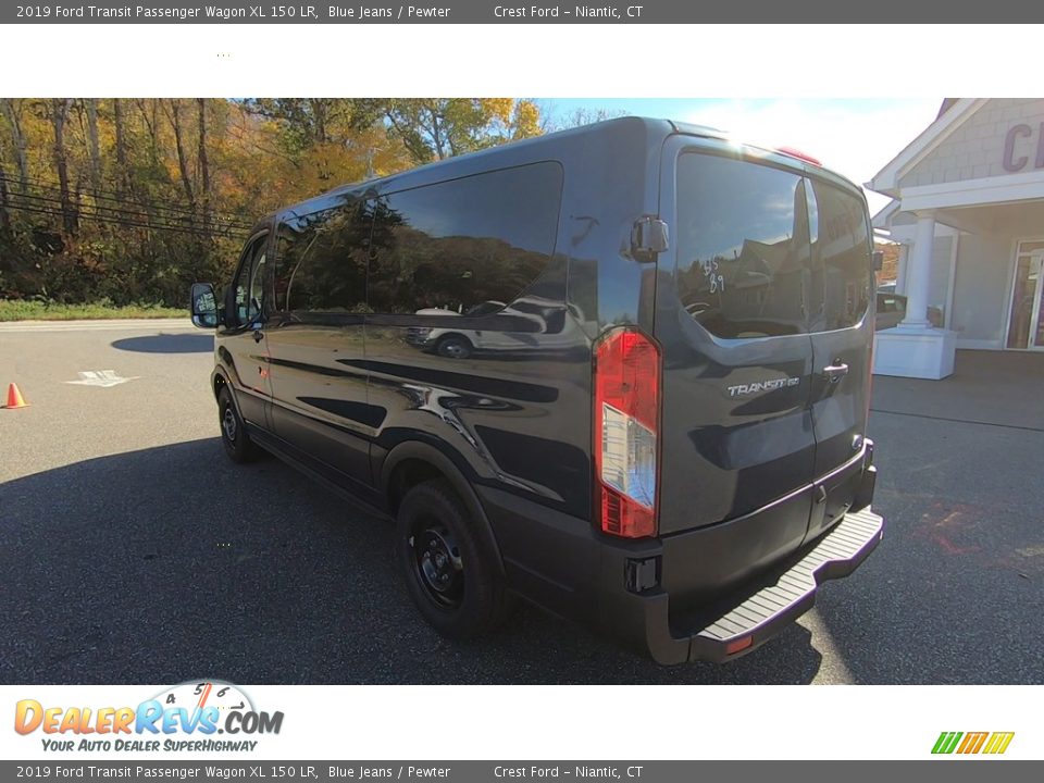 2019 Ford Transit Passenger Wagon XL 150 LR Blue Jeans / Pewter Photo #5