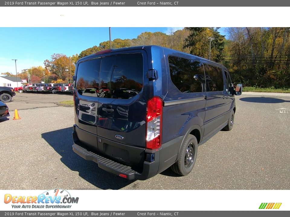 2019 Ford Transit Passenger Wagon XL 150 LR Blue Jeans / Pewter Photo #7