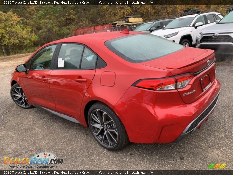 2020 Toyota Corolla SE Barcelona Red Metallic / Light Gray Photo #8