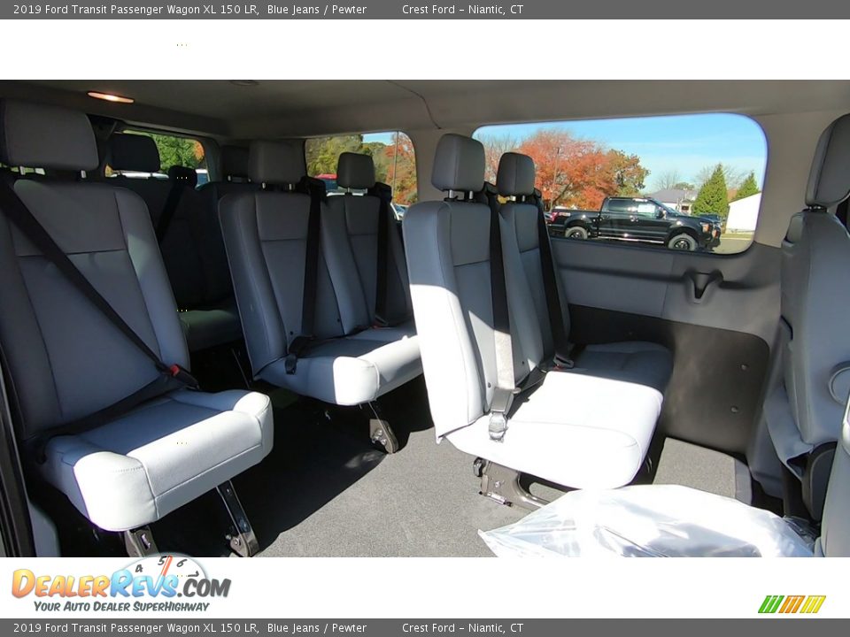 Rear Seat of 2019 Ford Transit Passenger Wagon XL 150 LR Photo #18