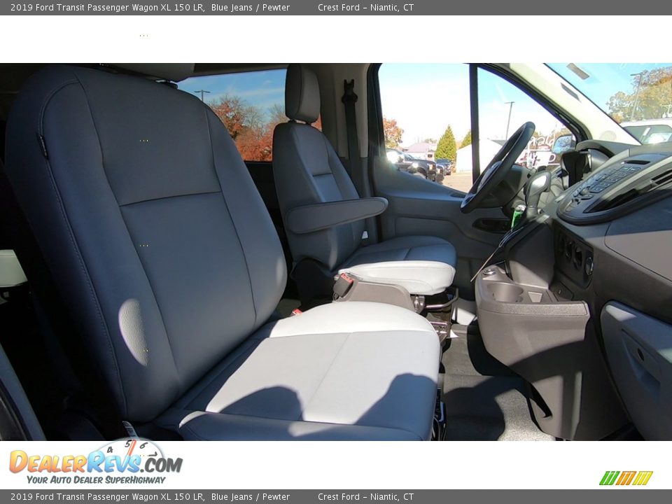 2019 Ford Transit Passenger Wagon XL 150 LR Blue Jeans / Pewter Photo #21