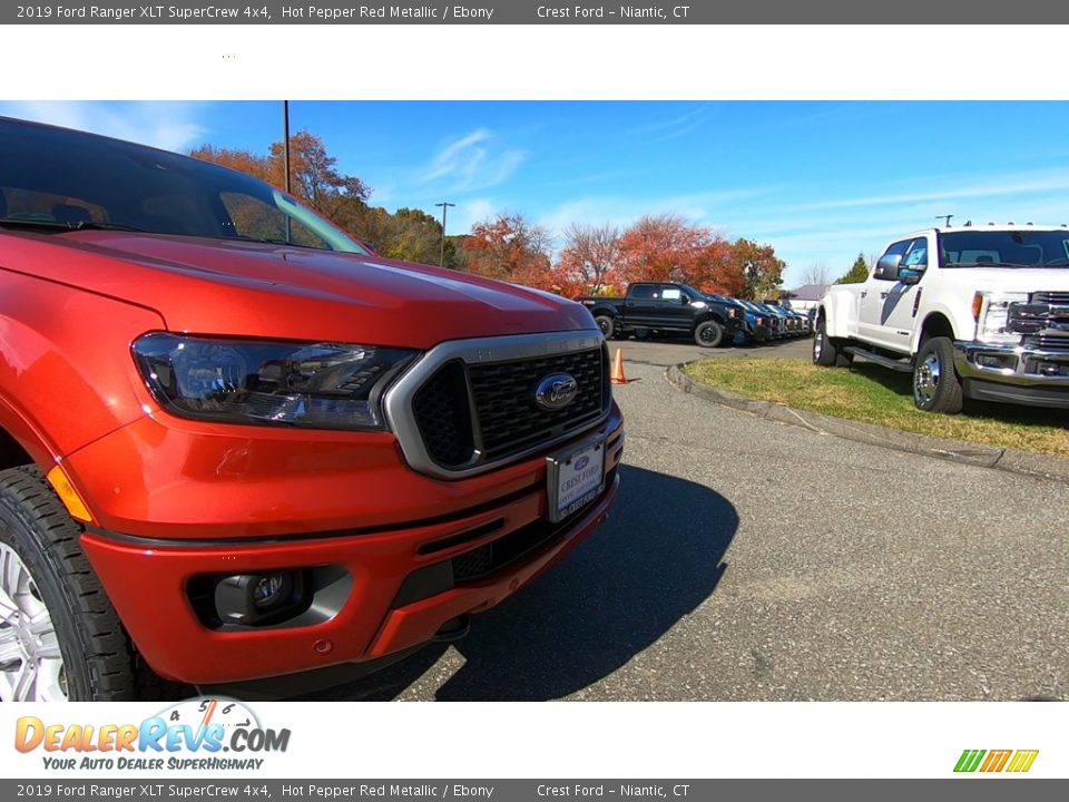 2019 Ford Ranger XLT SuperCrew 4x4 Hot Pepper Red Metallic / Ebony Photo #27