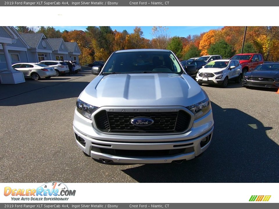 2019 Ford Ranger XLT SuperCab 4x4 Ingot Silver Metallic / Ebony Photo #2