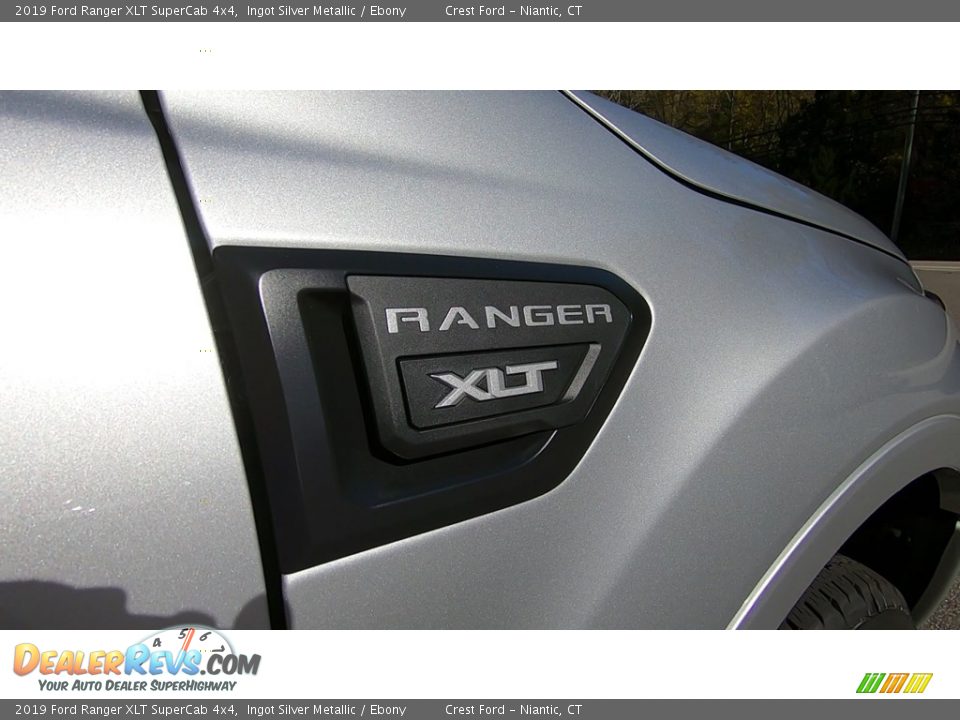 2019 Ford Ranger XLT SuperCab 4x4 Ingot Silver Metallic / Ebony Photo #25