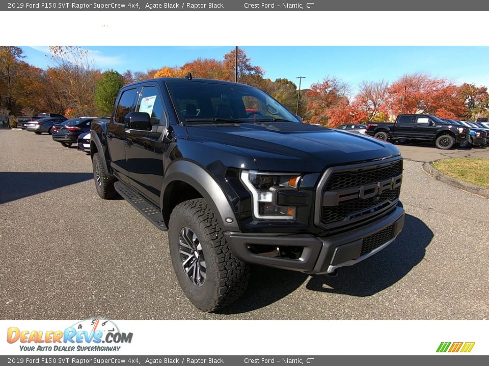 2019 Ford F150 SVT Raptor SuperCrew 4x4 Agate Black / Raptor Black Photo #1