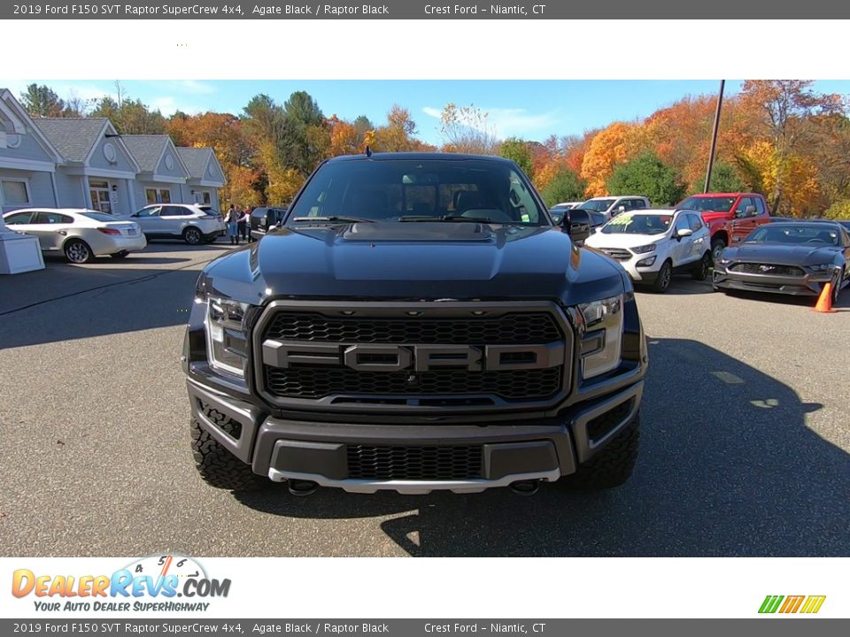 2019 Ford F150 SVT Raptor SuperCrew 4x4 Agate Black / Raptor Black Photo #2