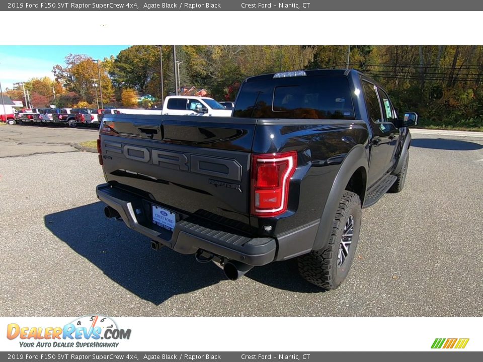 2019 Ford F150 SVT Raptor SuperCrew 4x4 Agate Black / Raptor Black Photo #7