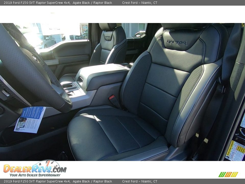 2019 Ford F150 SVT Raptor SuperCrew 4x4 Agate Black / Raptor Black Photo #12