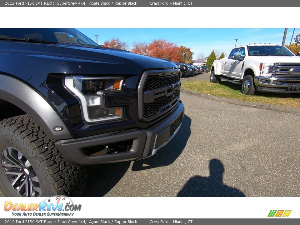 2019 Ford F150 SVT Raptor SuperCrew 4x4 Agate Black / Raptor Black Photo #29