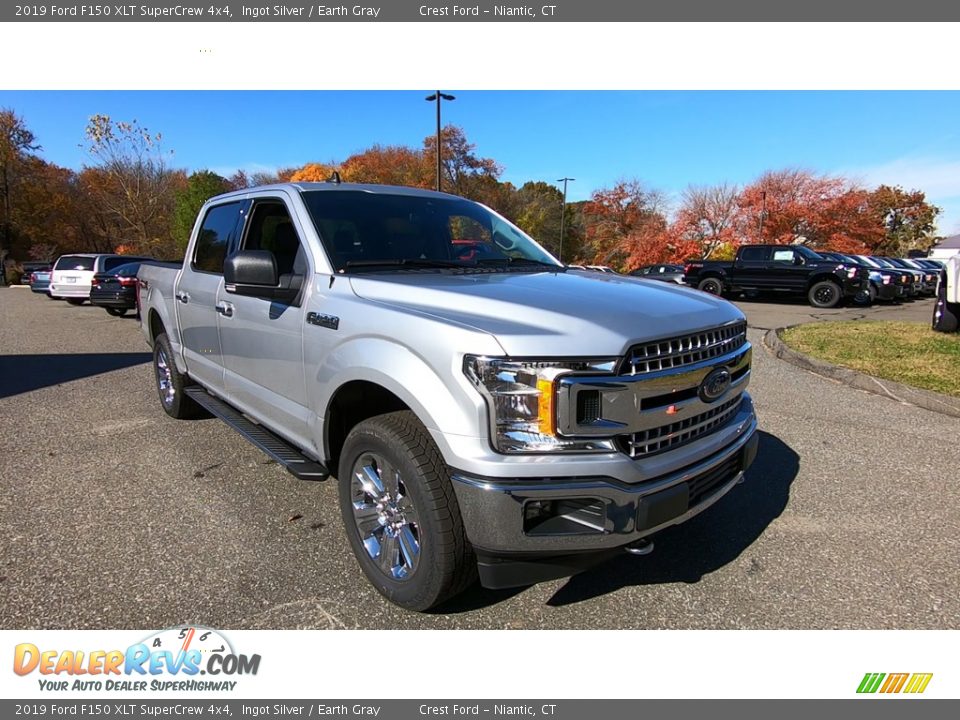 2019 Ford F150 XLT SuperCrew 4x4 Ingot Silver / Earth Gray Photo #1