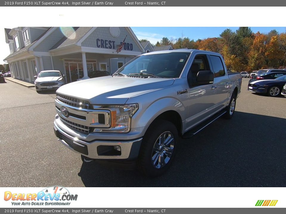 2019 Ford F150 XLT SuperCrew 4x4 Ingot Silver / Earth Gray Photo #3