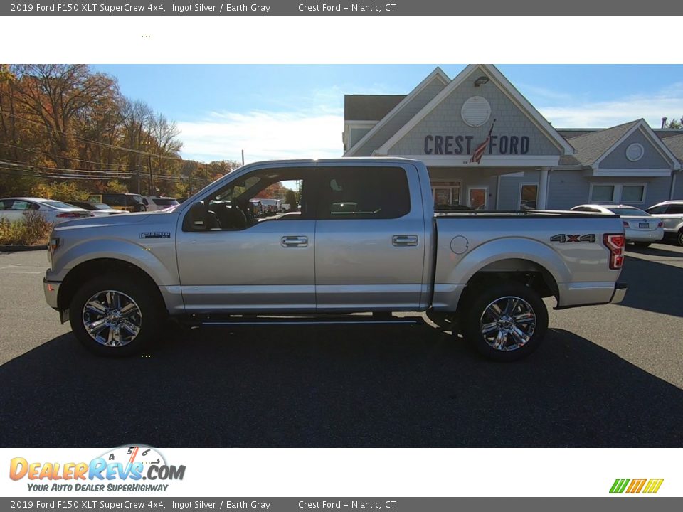 2019 Ford F150 XLT SuperCrew 4x4 Ingot Silver / Earth Gray Photo #4