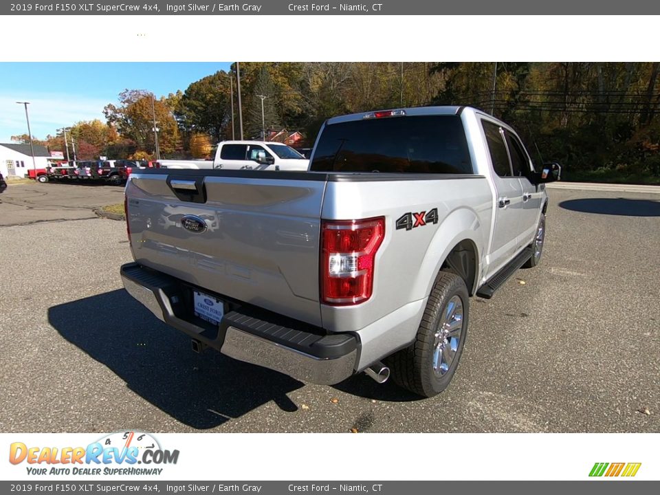 2019 Ford F150 XLT SuperCrew 4x4 Ingot Silver / Earth Gray Photo #7