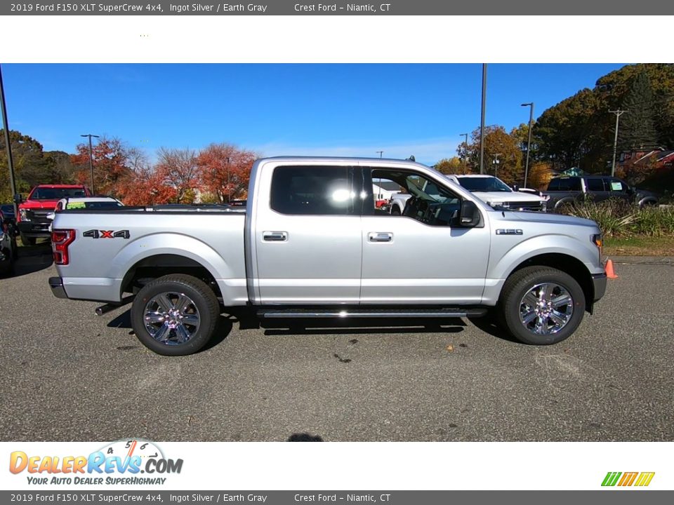 2019 Ford F150 XLT SuperCrew 4x4 Ingot Silver / Earth Gray Photo #8