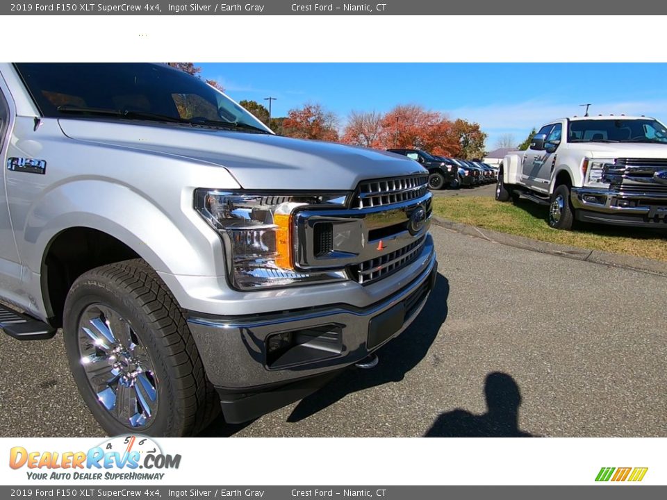 2019 Ford F150 XLT SuperCrew 4x4 Ingot Silver / Earth Gray Photo #27