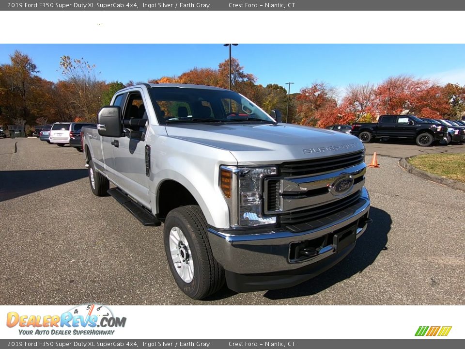 2019 Ford F350 Super Duty XL SuperCab 4x4 Ingot Silver / Earth Gray Photo #1