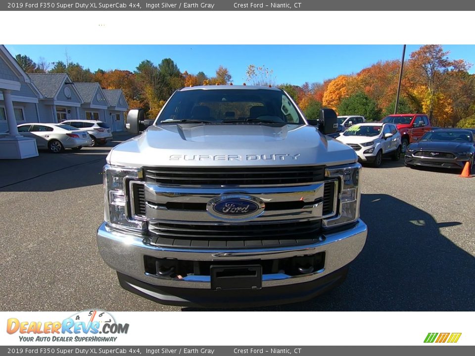 2019 Ford F350 Super Duty XL SuperCab 4x4 Ingot Silver / Earth Gray Photo #2