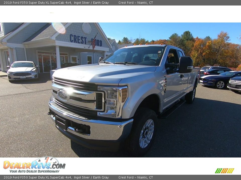 2019 Ford F350 Super Duty XL SuperCab 4x4 Ingot Silver / Earth Gray Photo #3