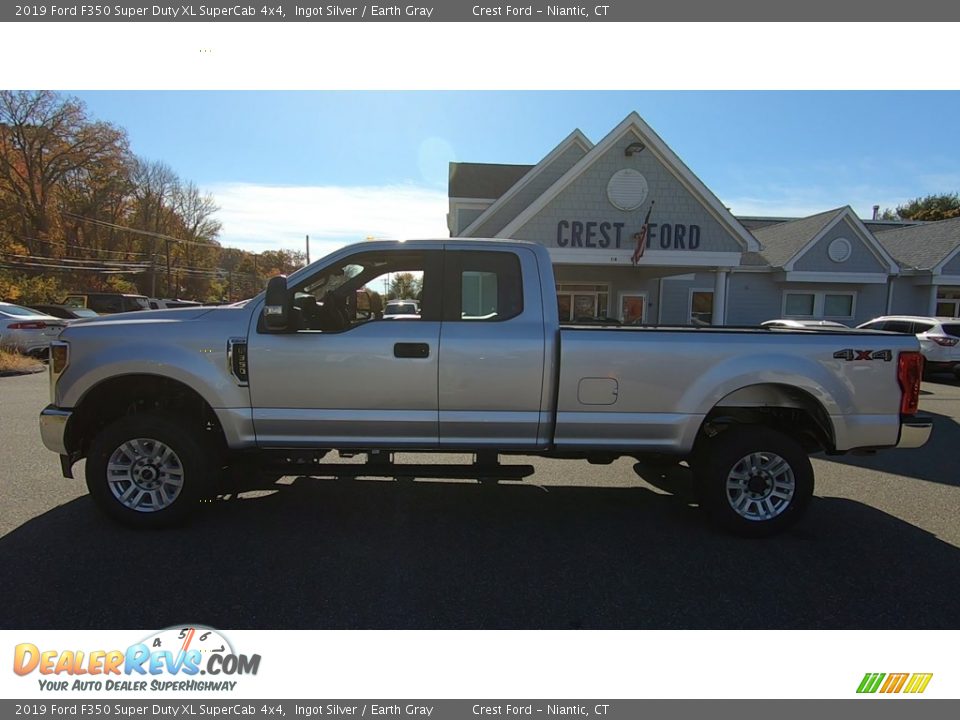 2019 Ford F350 Super Duty XL SuperCab 4x4 Ingot Silver / Earth Gray Photo #4