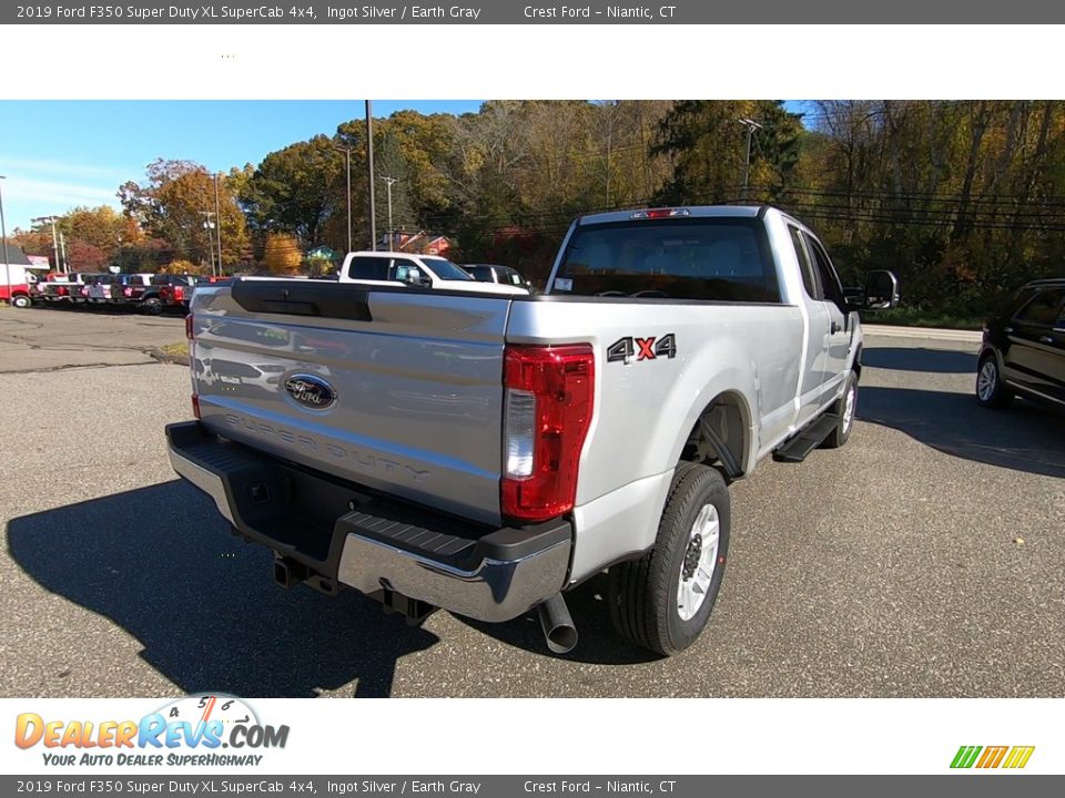 2019 Ford F350 Super Duty XL SuperCab 4x4 Ingot Silver / Earth Gray Photo #7