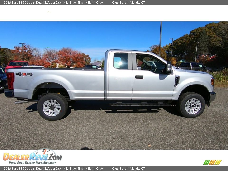 2019 Ford F350 Super Duty XL SuperCab 4x4 Ingot Silver / Earth Gray Photo #8