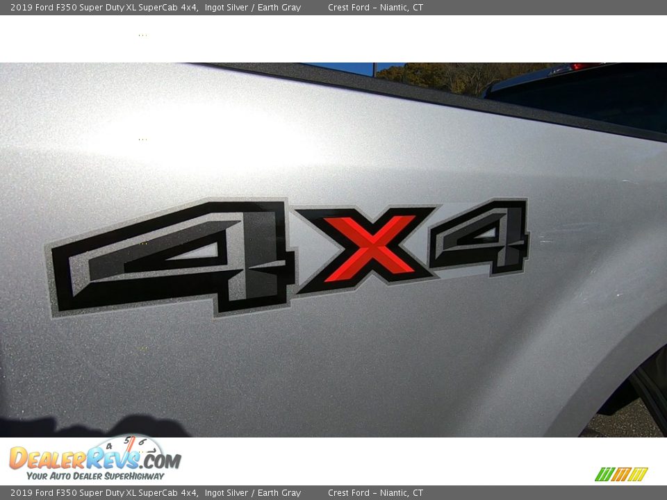 2019 Ford F350 Super Duty XL SuperCab 4x4 Ingot Silver / Earth Gray Photo #9