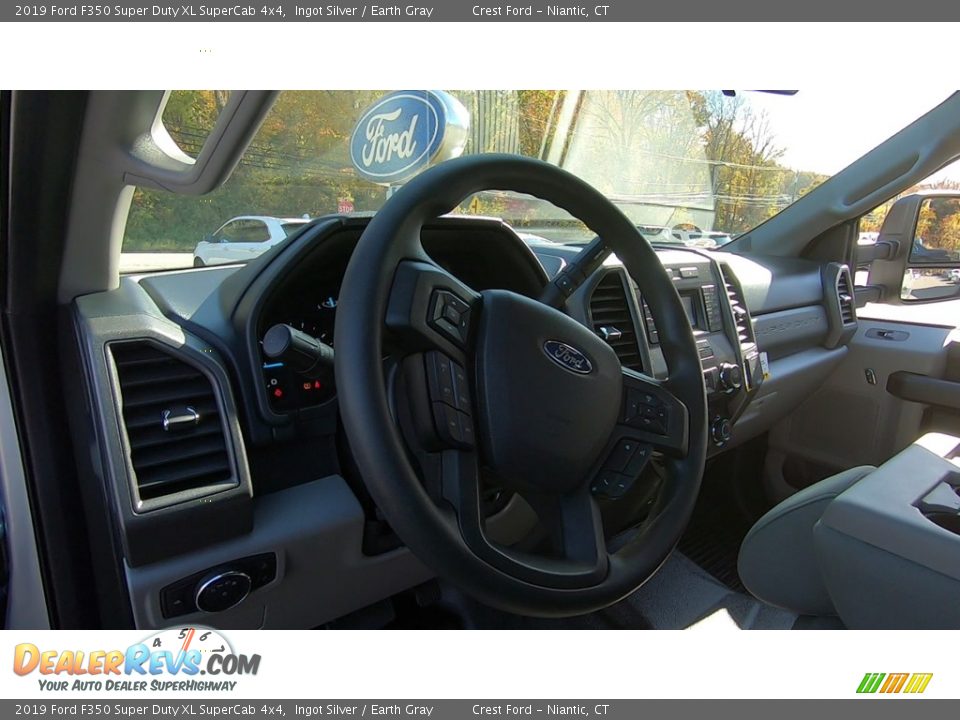 2019 Ford F350 Super Duty XL SuperCab 4x4 Ingot Silver / Earth Gray Photo #10