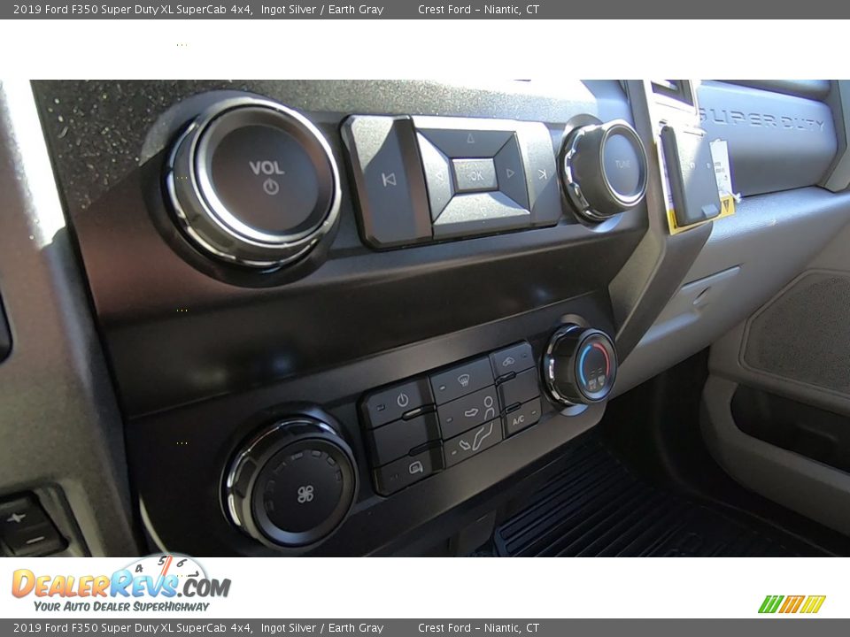 2019 Ford F350 Super Duty XL SuperCab 4x4 Ingot Silver / Earth Gray Photo #15