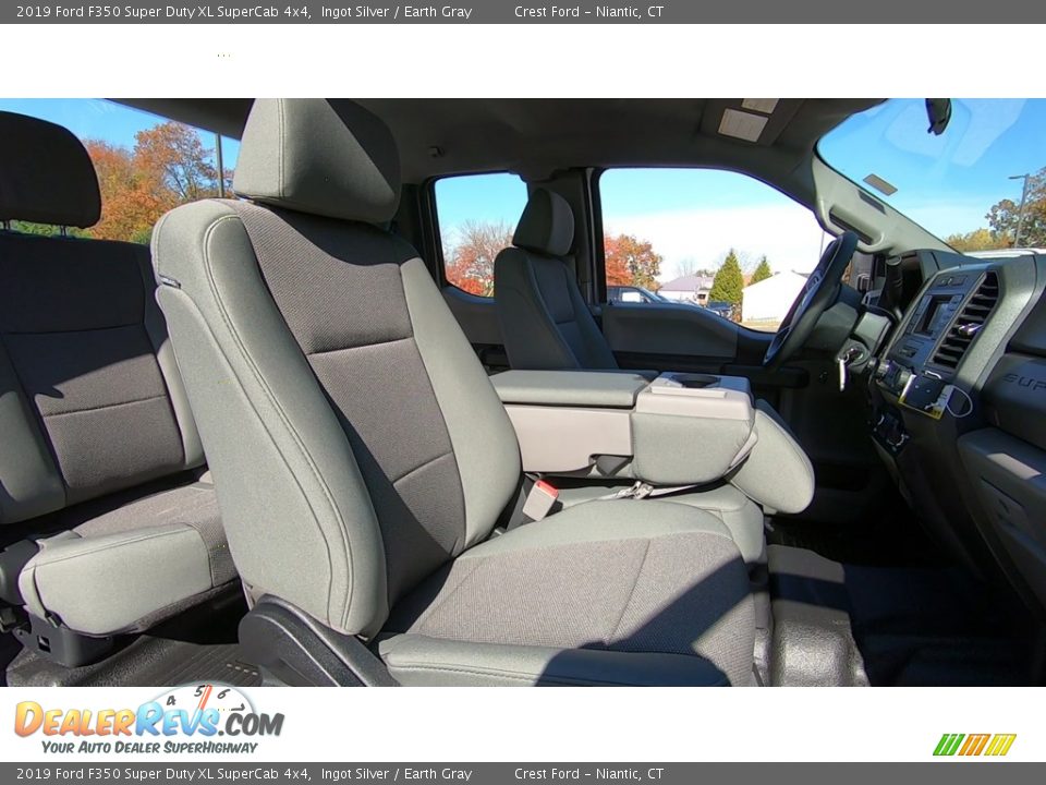 2019 Ford F350 Super Duty XL SuperCab 4x4 Ingot Silver / Earth Gray Photo #23