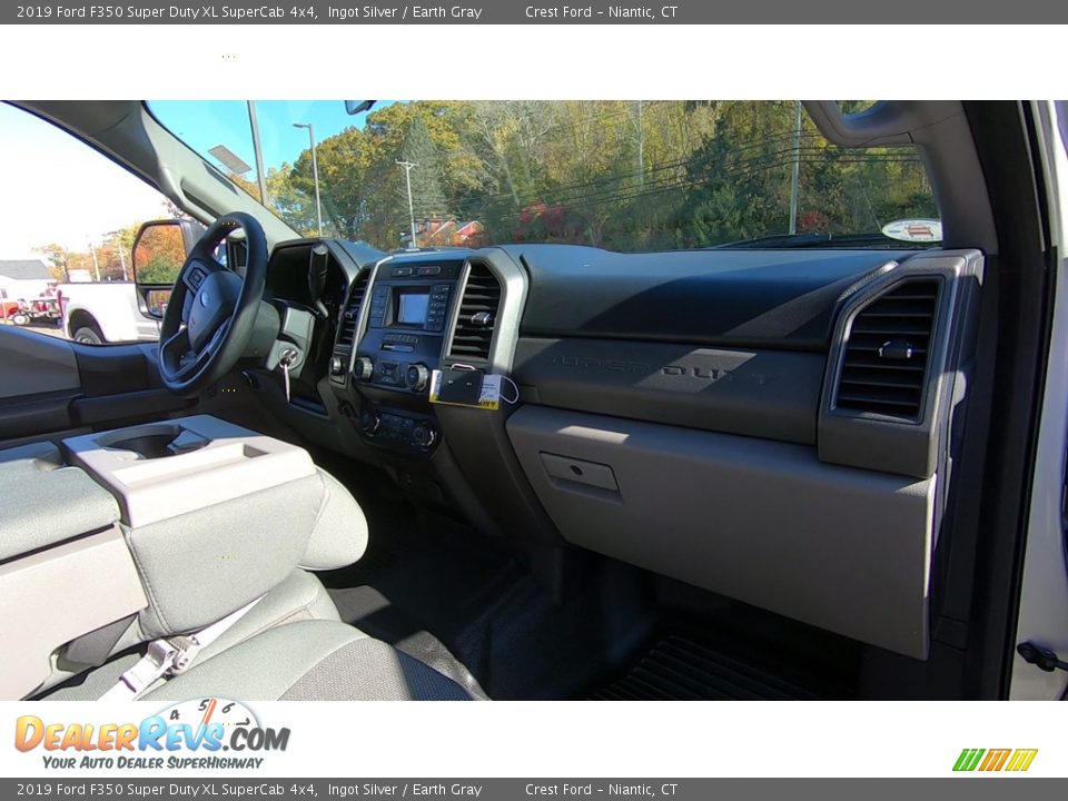 2019 Ford F350 Super Duty XL SuperCab 4x4 Ingot Silver / Earth Gray Photo #24