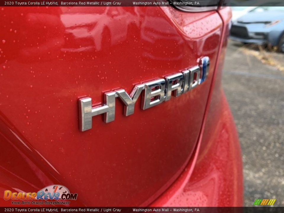 2020 Toyota Corolla LE Hybrid Barcelona Red Metallic / Light Gray Photo #10