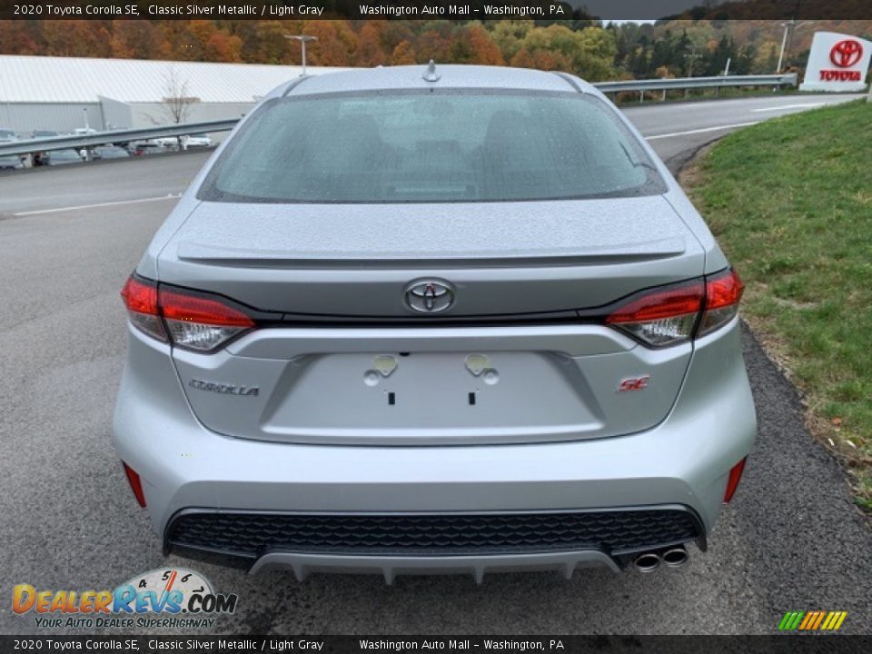 2020 Toyota Corolla SE Classic Silver Metallic / Light Gray Photo #9