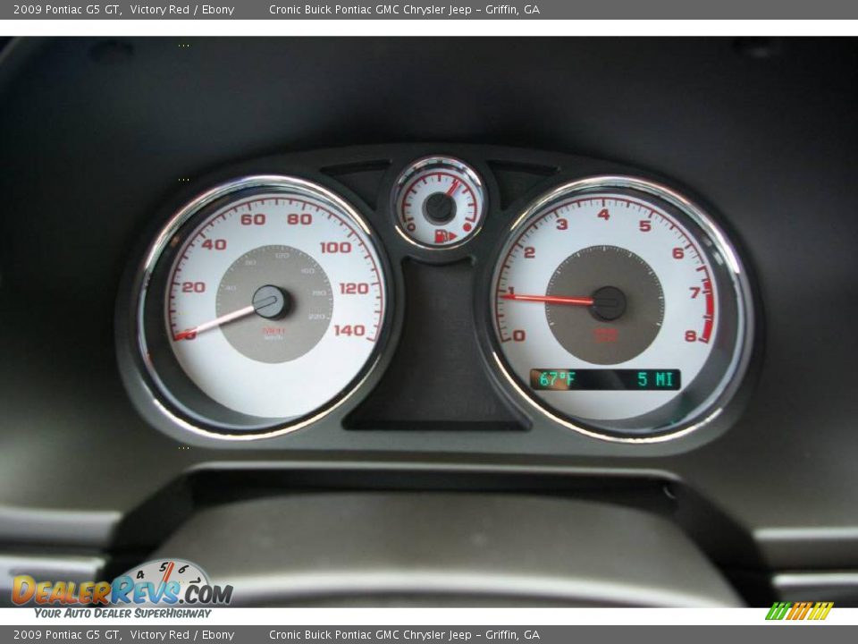 2009 Pontiac G5 GT Victory Red / Ebony Photo #16