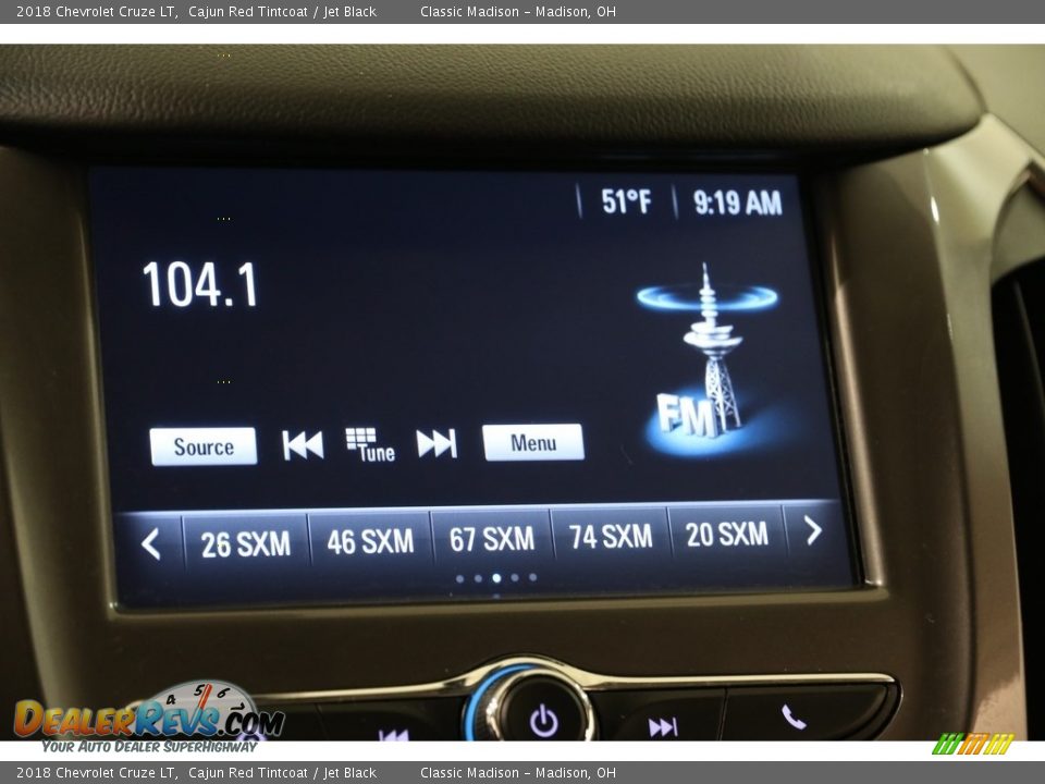 2018 Chevrolet Cruze LT Cajun Red Tintcoat / Jet Black Photo #11