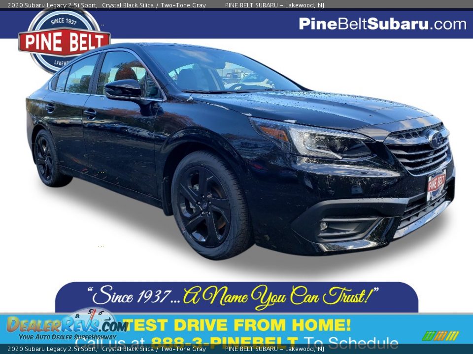 2020 Subaru Legacy 2.5i Sport Crystal Black Silica / Two-Tone Gray Photo #1