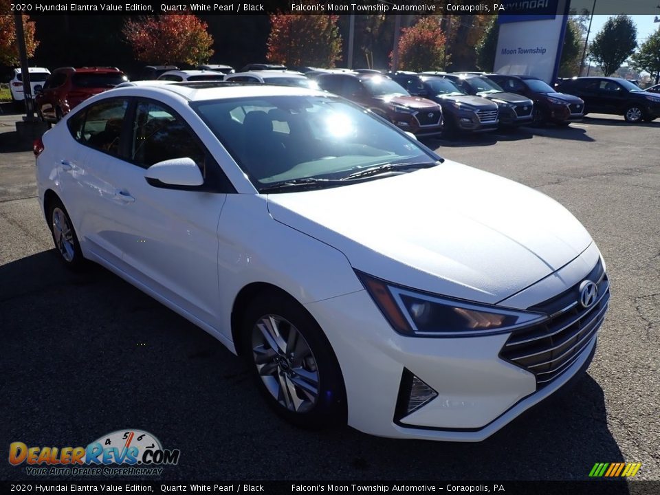 2020 Hyundai Elantra Value Edition Quartz White Pearl / Black Photo #3