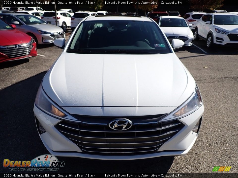 2020 Hyundai Elantra Value Edition Quartz White Pearl / Black Photo #4