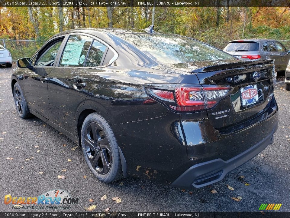 2020 Subaru Legacy 2.5i Sport Crystal Black Silica / Two-Tone Gray Photo #4