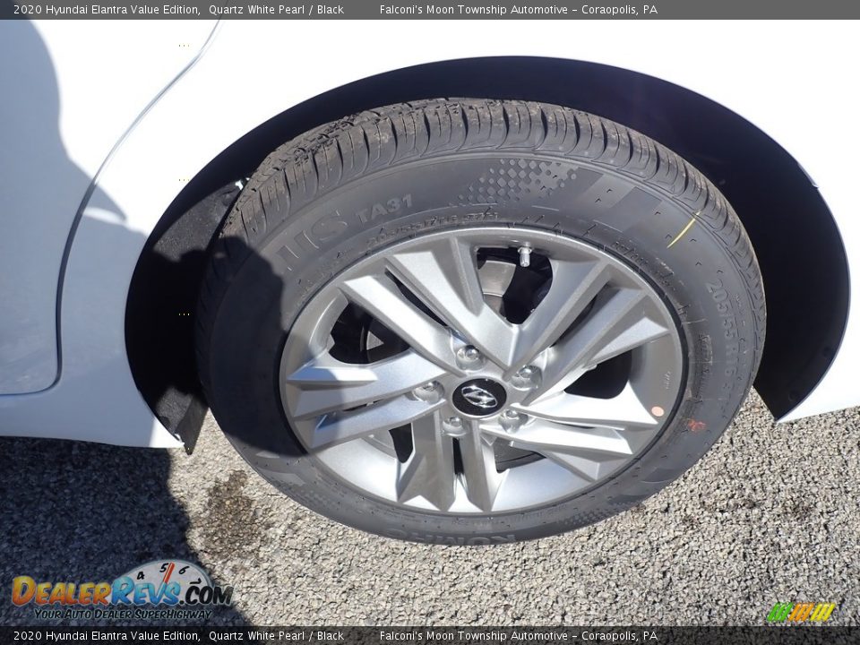 2020 Hyundai Elantra Value Edition Quartz White Pearl / Black Photo #7