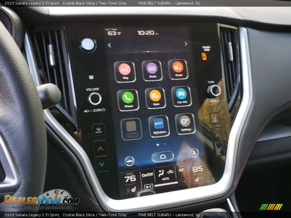 2020 Subaru Legacy 2.5i Sport Crystal Black Silica / Two-Tone Gray Photo #9