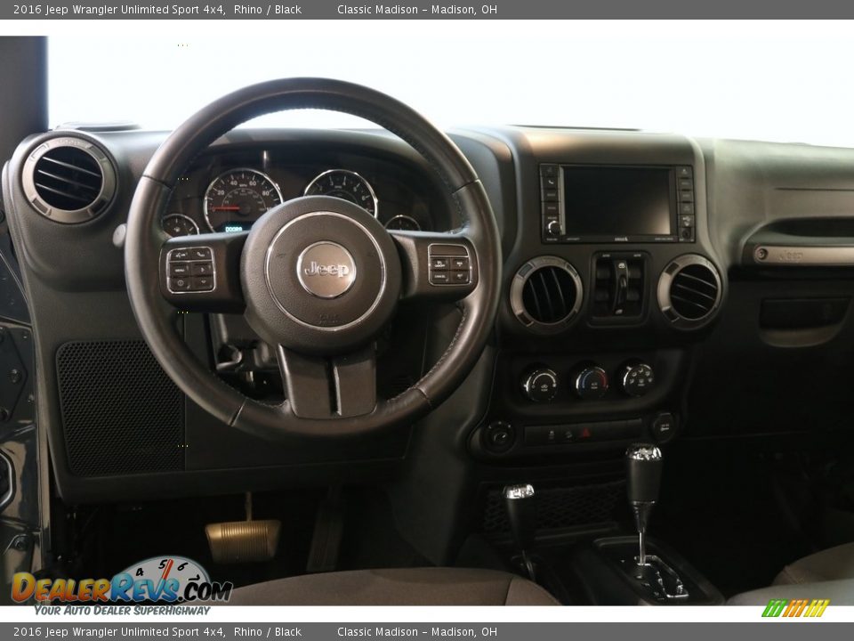 2016 Jeep Wrangler Unlimited Sport 4x4 Rhino / Black Photo #6