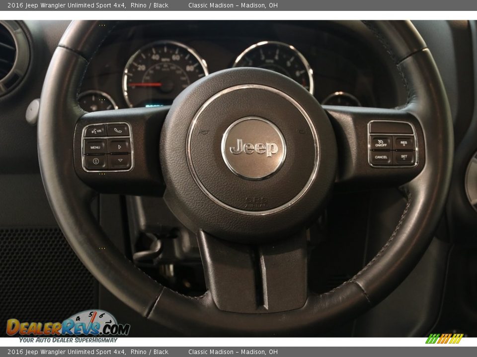 2016 Jeep Wrangler Unlimited Sport 4x4 Rhino / Black Photo #7