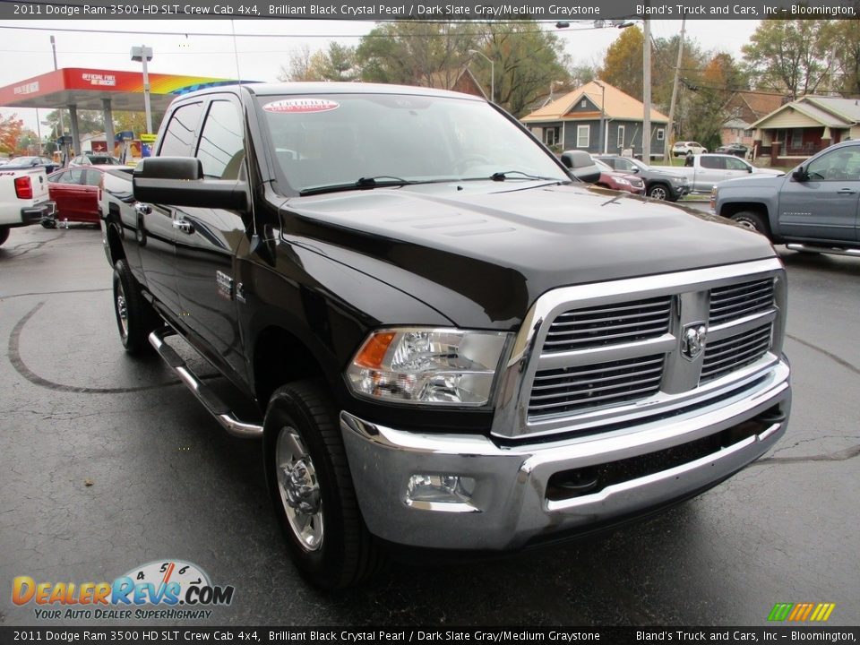 2011 Dodge Ram 3500 HD SLT Crew Cab 4x4 Brilliant Black Crystal Pearl / Dark Slate Gray/Medium Graystone Photo #5