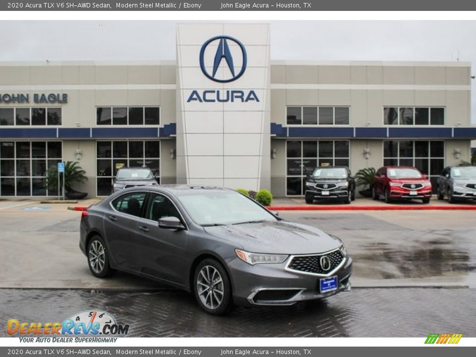 2020 Acura TLX V6 SH-AWD Sedan Modern Steel Metallic / Ebony Photo #1