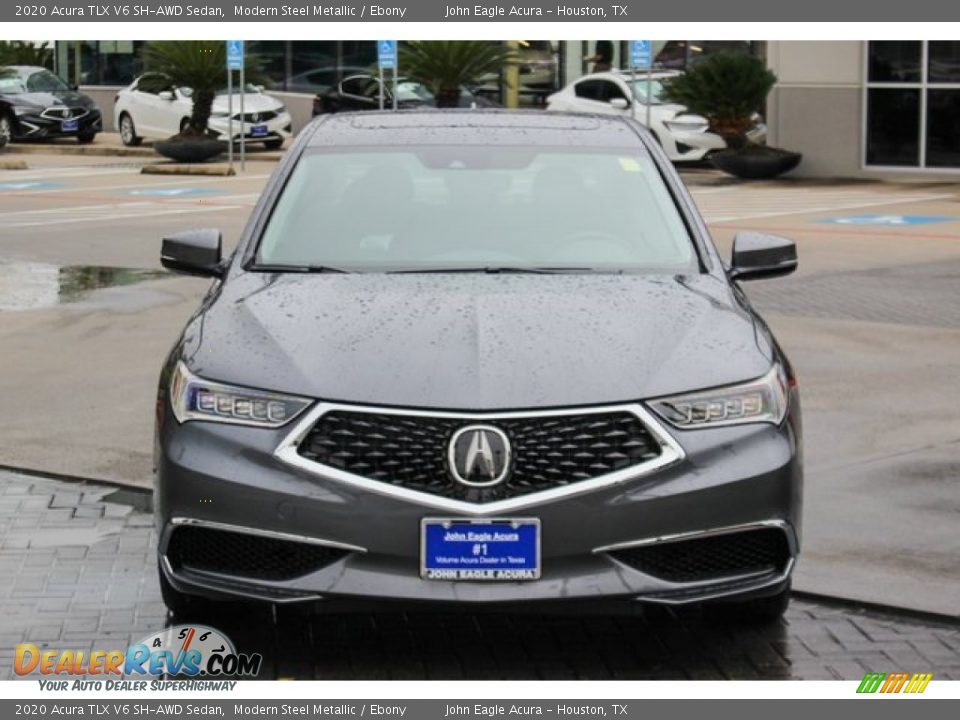 2020 Acura TLX V6 SH-AWD Sedan Modern Steel Metallic / Ebony Photo #2
