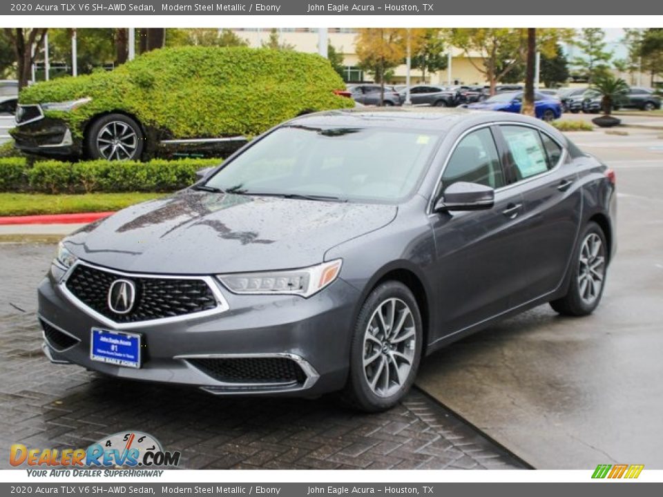 2020 Acura TLX V6 SH-AWD Sedan Modern Steel Metallic / Ebony Photo #3