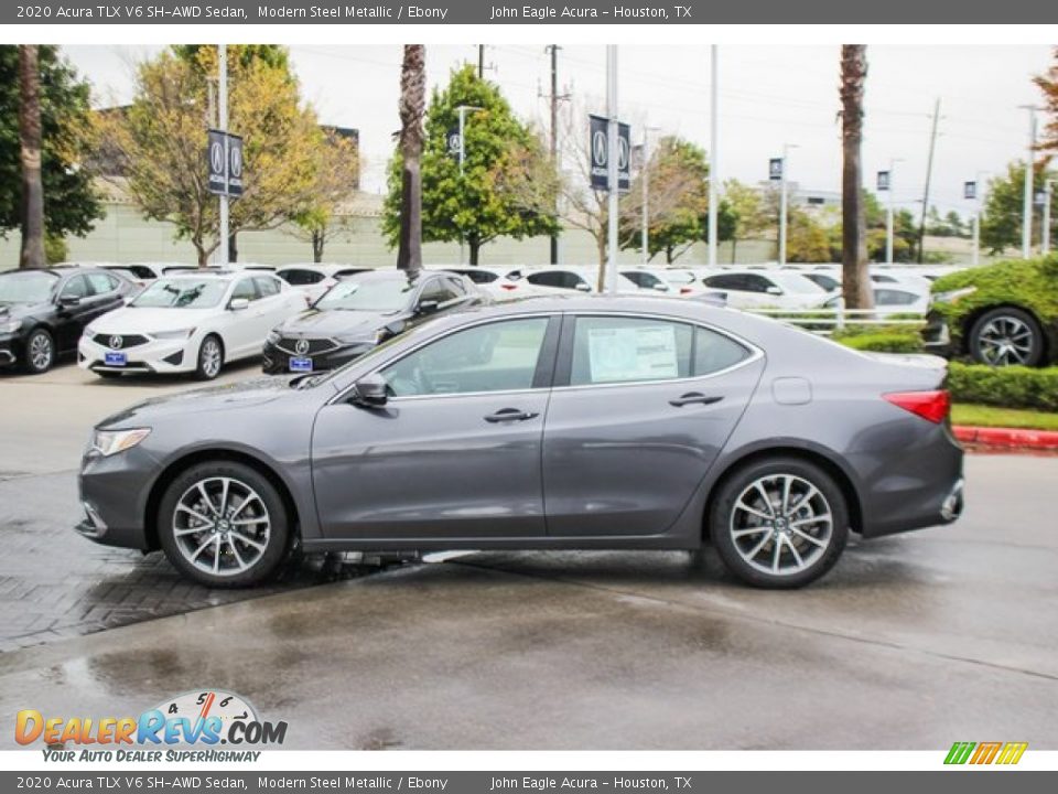 2020 Acura TLX V6 SH-AWD Sedan Modern Steel Metallic / Ebony Photo #4