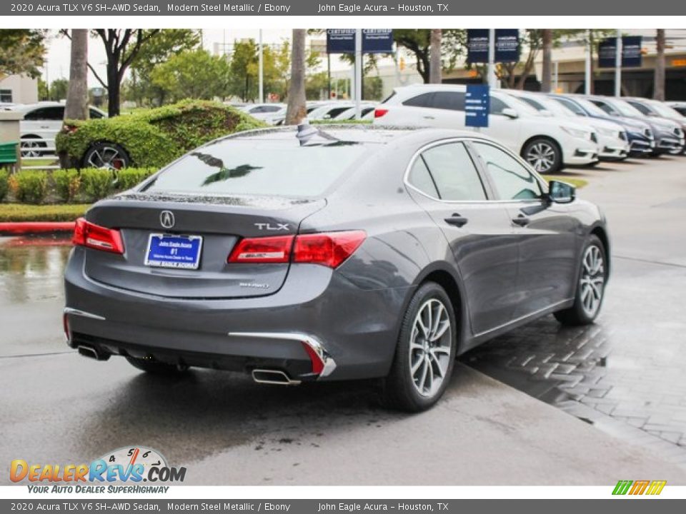 2020 Acura TLX V6 SH-AWD Sedan Modern Steel Metallic / Ebony Photo #7